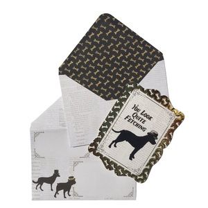Punch Studio Fetching Dog Fancy Die-Cut Cards, Set of 10
